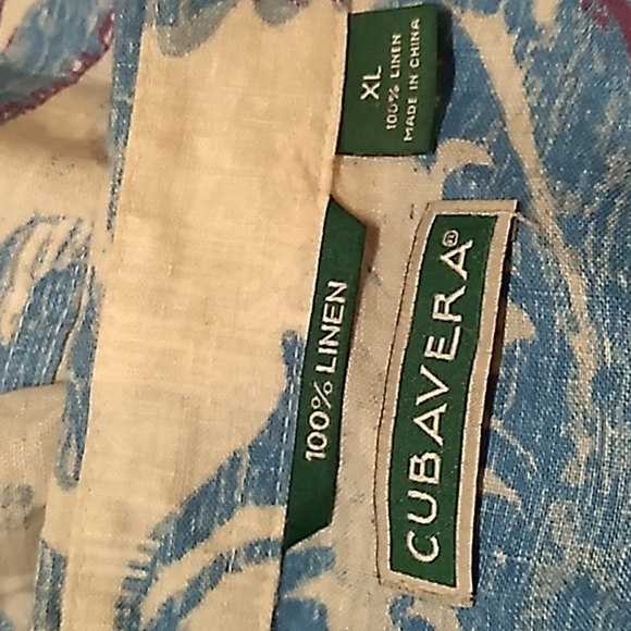 Cubavera 100% linen XL mens tropical cruise beach  button down casual - Picture 2 of 2